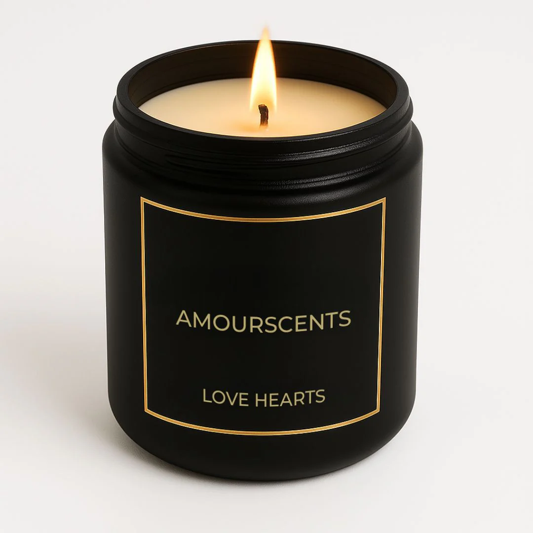 Love Hearts Candle